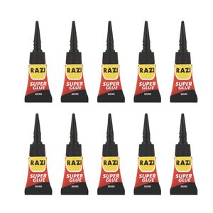 چسب قطره ای رازی مدل superglue حجم 1 میلی لیتر بسته 10عددی